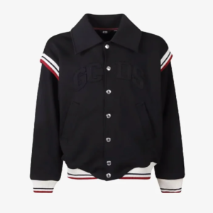 GCDS Merch Jersey Logo Nero Giubbotto