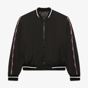 GCDS Merch Nylon Logo Nero Giubbotto