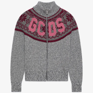 GCDS Merch Dolcevita Logo Zipper Maglione