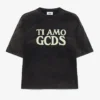 GCDS Merch Ti Amo Grezza Maglietta