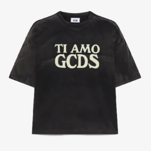GCDS Merch Ti Amo Grezza Maglietta